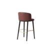 Picture of Bar stool, vela, wood/leather, terra, 52x53x103cm 