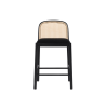 Picture of Counter stool, noa, wood, cushion black, 51x52x88cm
