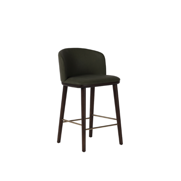 Picture of Counter stool, vela, wood, olive, 52x53x90cm 