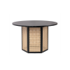 Picture of Dining table, sinclair, wood, black-cream, dia.120x75cm 