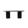 Picture of Dining table, iris, wood, black matte, 220x90x75cm