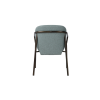 Picture of Chair with armrest, joli, metal bronze frame, fabric, blue sage 