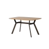 Picture of Dining table, nico, ash veneer natural, metal bronze legs, 140x80x75cm 