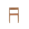 Picture of Chair, kyomi, wood structure, leather, natural, 51x47x75cm  