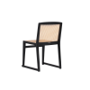 Picture of Dining chair, atelier, wood black matte, cream, 48x52x79cm