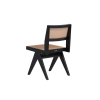 Picture of Chair,vintage, wood black matte, beige, 48x57x82.5cm