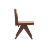 Picture of Chair, vintage, wood walnut, cream, 48x57x82.5cm