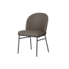 Picture of Chair, sophie, black metal, pu leather grey, 49x56x82cm