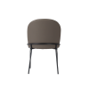 Picture of Chair, sophie, black metal, pu leather grey, 49x56x82cm