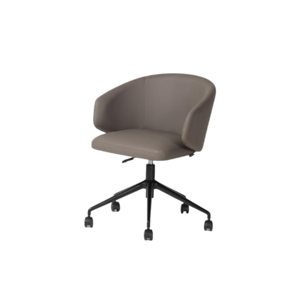Picture of Office chair, adria, metal black, wheel black, medium grey, 62x55x74cm
