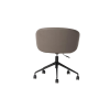 Picture of Office chair, adria, metal black, wheel black, medium grey, 62x55x74cm