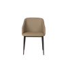 Picture of Dining chair with armrest, zarina, leather, marron