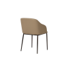 Picture of Dining chair with armrest, zarina, leather, marron