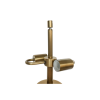 Picture of Floor lamp, mushroom, steel brushed brass, d.60x152.5cm, socket:e27*2