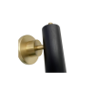 Picture of Floor lamp, steel brushed brass & opal glass&walnut wood finish: ab (s-013), size l65.4*h164cm, socket:e27*2