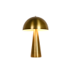 Fotografia e Abazhur tavoline Mushroom, celik gold, finiture AB-R – 35×55 cm.