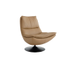 Picture of Swivel armchair, ella, cow leather, brown, 86x89x95cm 