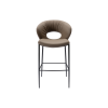Picture of Stool, vento, leather pu, beige,black frame, 61x59x107cm