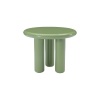 Picture of Coffee table, axis, panel and frame oily match green, glossy paint, dia.60x50cm