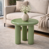Picture of Coffee table, axis, panel and frame oily match green, glossy paint, dia.60x50cm