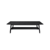 Picture of Coffee table, bento , wood structure, black, 130x72x35cm