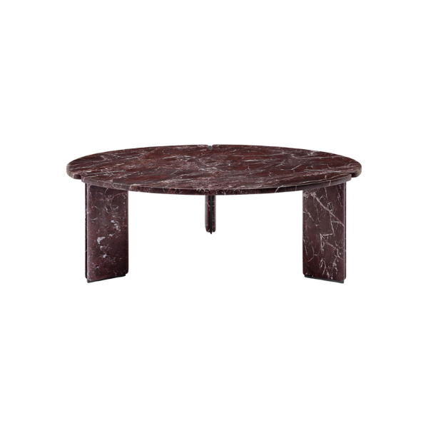 Picture of Big top coffee table, corolla, marble,red, dia.100x35cm