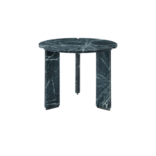 Picture of Small top coffee table, corolla, marble,green, dia.60x48cm