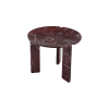 Picture of Small top coffee table, corolla, marble, red, dia.60x48cm
