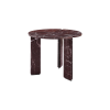 Picture of Small top coffee table, corolla, marble, red, dia.60x48cm