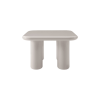 Picture of Coffee table, gia, wood, creamy glossy paint, 80x80x50cm