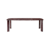 Picture of Dining table, dua, top and legs marble red, frame metal grey, 240x110x76cm