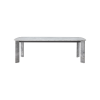 Picture of Dining table, dua, top and legs marble fair white, frame metal grey, 240x110x76cm