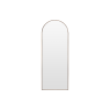 Fotografia e Pasqyre dyshemeje Abby, strukture celiku brushed brass – 71×188×3 cm.