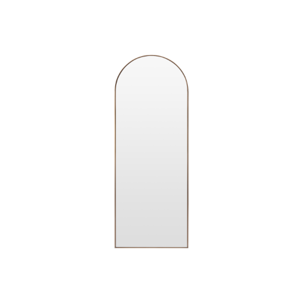 Picture of Floor clear mirror, abby, steel brushed brass, 71x188x3 cm