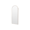 Fotografia e Pasqyre dyshemeje Abby, strukture celiku brushed brass – 71×188×3 cm.