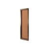 Fotografia e Pasqyre dyshemeje Obel, strukture celiku brushed brass – 210×68×7.5 cm.