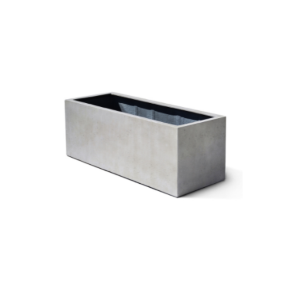 Picture of Vase, box, white, d.80x31x31cm