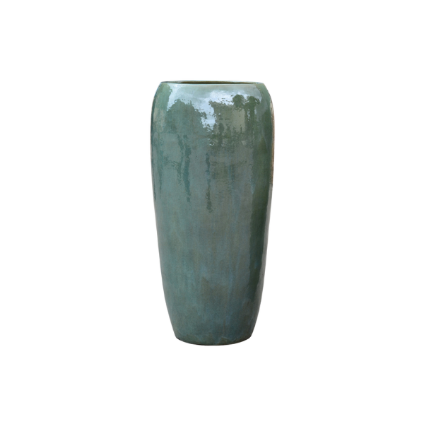 Picture of Vase, bomb, ceramic, jade green, d.54x117cm