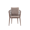Picture of Chair with armrest, amaya alu, caramel, 55x65x80cm