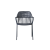 Picture of Chair with armrest, flair alu, anthracite, 56x59x79cm 