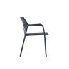Picture of Chair with armrest, flair alu, anthracite, 56x59x79cm 