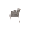 Picture of Chair with armrest, plinto alu, powder, 58x65x80cm
