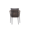 Picture of Chair, plinto alu, antracite+taupe, 58x65x80cm