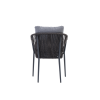 Picture of Chair with armrest, plinto alu, midnight, 58x65x80cm 