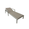 Picture of Sunlounger, flow, aluminium, ivory, 197x75x30cm