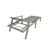 Picture of Sunlounger, flow, aluminium, ivory, 197x75x30cm