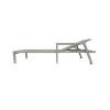 Picture of Sunlounger, flow, aluminium, ivory, 197x75x30cm