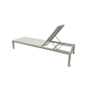 Picture of Sunlounger, flow, aluminium, white, 197x75x30cm