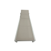 Picture of Sunlounger, flow, aluminium white, ivory, 197x75x30cm