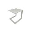 Picture of Coffee table, isla, aluminium, white, 50x42x48cm
